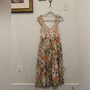 Free People Love You Midi Floral Dress